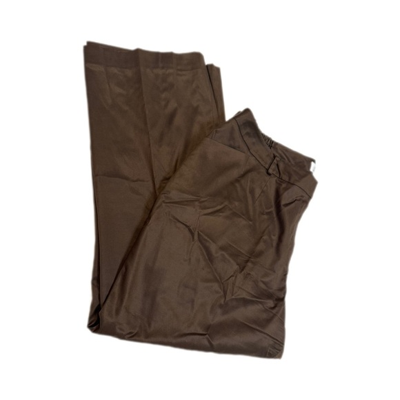 Talbots Petite Brown Capris Silk Blend - Picture 1 of 4